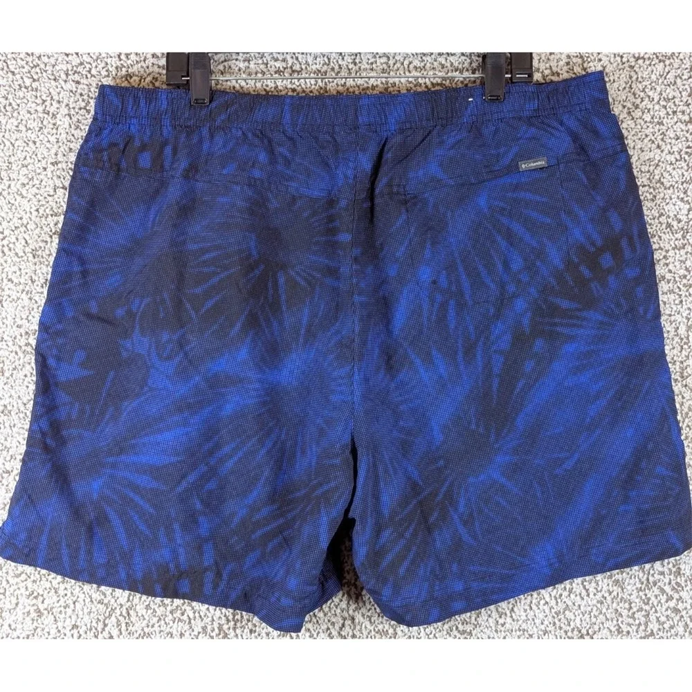 Columbia Swim Trunks Men's Size 2XL Blue All Over Print Swim Surf Beach‎ Wear